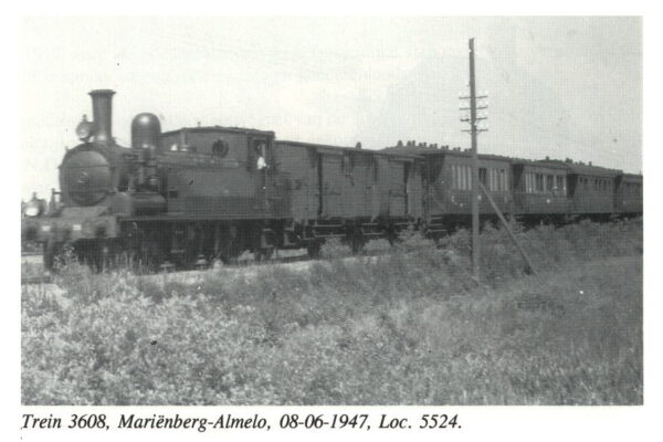 Trein 3608 van Mariënberg naar Almelo met Loc. 5547