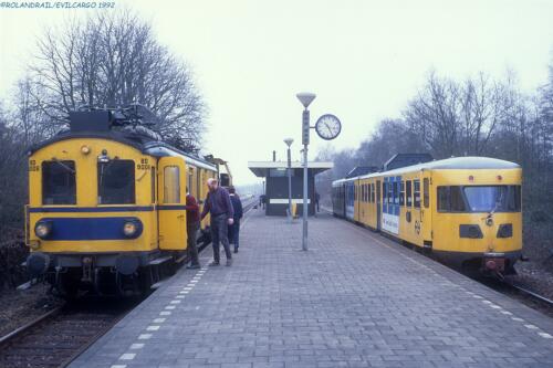 NS Jules (meettrein) , de 6411 en de 186 te Vroomshoop