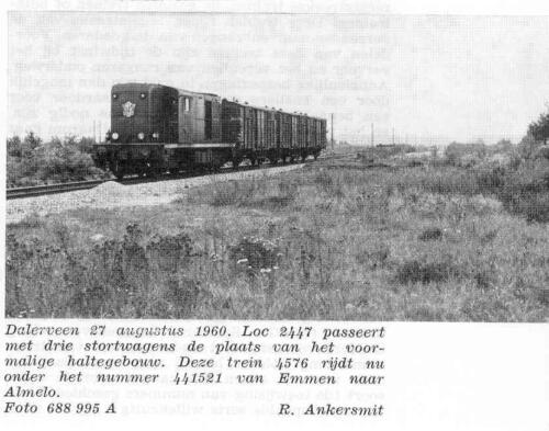 NS2447 onderweg van Vroomshoop naar Almelo